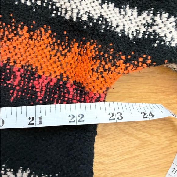 Eva Franco Pillard Coat Open Cardigan Black Orange White Size S - Picture 15 of 16